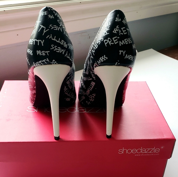 Black Stiletto leather heel - Picture 4 of 4